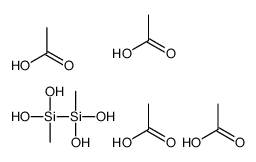 acetic acid,[dihydroxy(methyl)silyl]-dihydroxy-methylsilane结构式