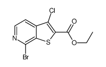 ethyl 7-bromo-3-chlorothieno[2,3-c]pyridine-2-carboxylate Structure