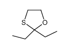 2,2-diethyl-1,3-oxathiolane结构式