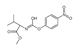 N-(4-硝基苯基氧基-羰基)-l-缬氨酸甲酯结构式