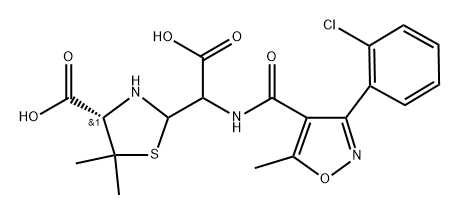 邻氯青霉素EP杂质A结构式