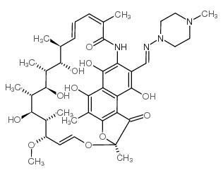 25-乙酰-3-[(五)-[(4-甲基-1-哌嗪基)亚胺]甲基]利福霉素图片