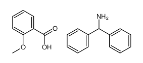 diphenylmethanamine, 2-methoxybenzoic acid结构式