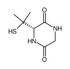 2,5-Piperazinedione,3-(1-mercapto-1-methylethyl)-,(S)-(9CI)结构式