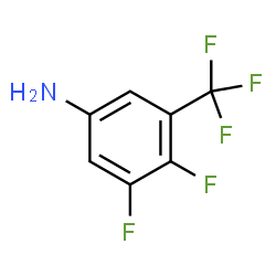 3,4-二氟-5-(三氟甲基)苯胺结构式