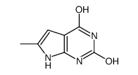6-Methyl-7H-pyrrolo[2,3-d]pyrimidine-2,4-diol structure