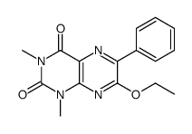 7-ethoxy-1,3-dimethyl-6-phenylpteridine-2,4-dione结构式