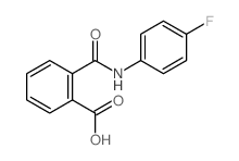 2-[(4-氟苯胺)羰基]苯甲酸结构式