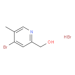 2-(羟甲基)-4-溴-5-甲基吡啶氢溴酸盐结构式