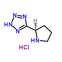 5-[(2R)-吡咯烷-2-基] -2H-1,2,3,4-四唑盐酸盐结构式