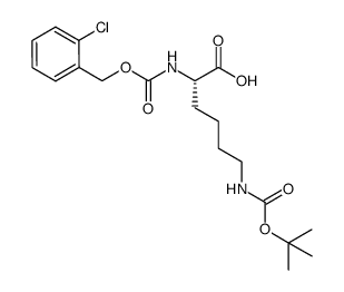 Boc-Lys(2-chlorocarbobenzoxy)-OH Structure