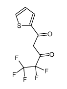 4,4,5,5,5-pentafluoro-1-thiophen-2-ylpentane-1,3-dione Structure