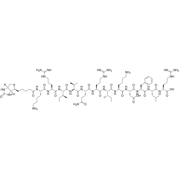 Biotinyl-KR-12 (human) trifluoroacetate salt结构式