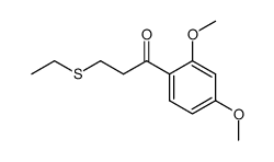 1-(2,4-dimethoxyphenyl)-3-(ethylthio)propan-1-one结构式
