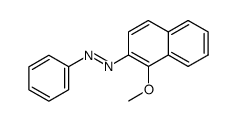 1-methoxy-2-phenylazo-naphthalene Structure