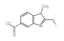 2-(chloromethyl)-1-methyl-5-nitro-benzoimidazole Structure
