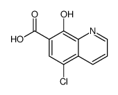 7-Quinolinecarboxylicacid,5-chloro-8-hydroxy-(9CI) Structure