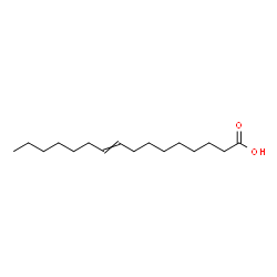 9-Hexadecenoic acid Structure