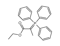 2-(triphenyl-phosphanylidene)-propionic acid ethyl ester Structure