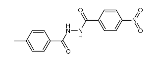 4-methyl-benzoic acid N'-(4-nitro-benzoyl)-hydrazide Structure