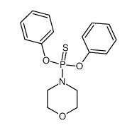 Morpholinophosphonothioic acid O,O-diphenyl ester Structure