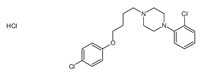 1-[4-(4-chlorophenoxy)butyl]-4-(2-chlorophenyl)piperazine,hydrochloride Structure