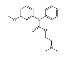 2-(dimethylamino)ethyl N-(3-methoxyphenyl)-N-phenylcarbamate结构式