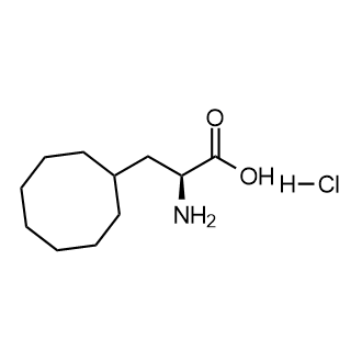 (S)-2-氨基-3-环辛基丙酸盐酸盐结构式