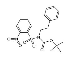 tert-butyl (2-nitrophenyl)sulfonyl(phenethyl)carbamate Structure