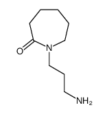 1-(3-氨基丙基)氮杂环庚烷-2-酮结构式