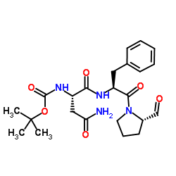 Boc-Asn-Phe-Pro-aldehyde结构式