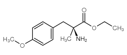 (S)-2-氨基-3-(4-甲氧基苯基)-2-甲基丙酸乙酯结构式