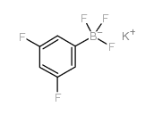 (3,5-二氟苯基)三氟硼酸钾结构式