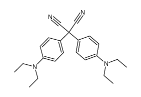 bis-p-(N,N-diethylaminophenyl)malonitrile Structure