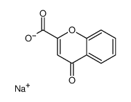 sodium,4-oxochromene-2-carboxylate Structure