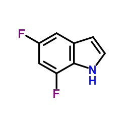 5,7-二氟-1H-吲哚结构式