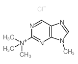 trimethyl-(9-methylpurin-2-yl)azanium结构式