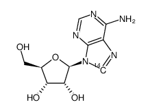 adenosine, [8-14c]结构式