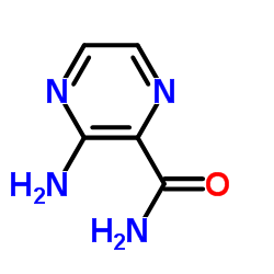 3-Amino-2-pyrazinecarboxamide Structure