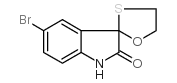 5-溴-3,3-(乙烯基氧硫代)-1,3-二氢吲哚-2-酮结构式