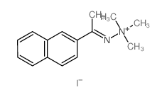 Hydrazinium,1,1,1-trimethyl-2-[1-(2-naphthalenyl)ethylidene]-, iodide (1:1) Structure