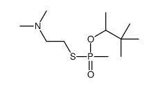 2-[3,3-dimethylbutan-2-yloxy(methyl)phosphoryl]sulfanyl-N,N-dimethylethanamine结构式