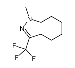1-Methyl-3-(trifluoromethyl)-4,5,6,7-tetrahydro-1H-indazole结构式