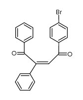 4-p-Bromophenyl-1,2-diphenylbut-2-ene-1,4-dione结构式