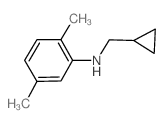 N-(环丙基甲基)-2,5-二甲基苯胺结构式