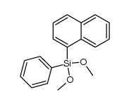 dimethoxy(1-naphthyl)(phenyl)silane结构式