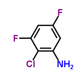 2-氯-3,5-二氟苯胺结构式