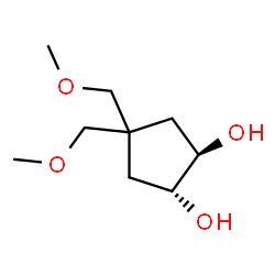 1,2-Cyclopentanediol,4,4-bis(methoxymethyl)-,(1R,2R)-rel-(9CI) Structure