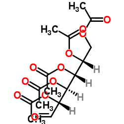 2,3,4,5,6-alpha-D-葡萄糖五乙酸酯结构式