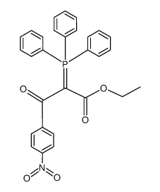 (α-ethoxycarbonyl-α-4-nitrobenzoylmethylene)triphenylphosphorane Structure